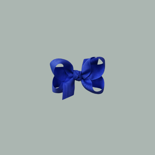 electric blue bow