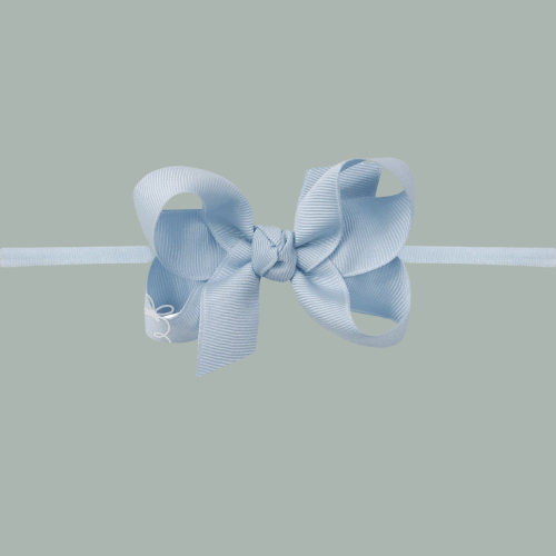 millenium blue headband bow