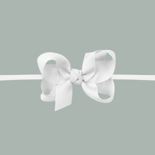 white headband bow