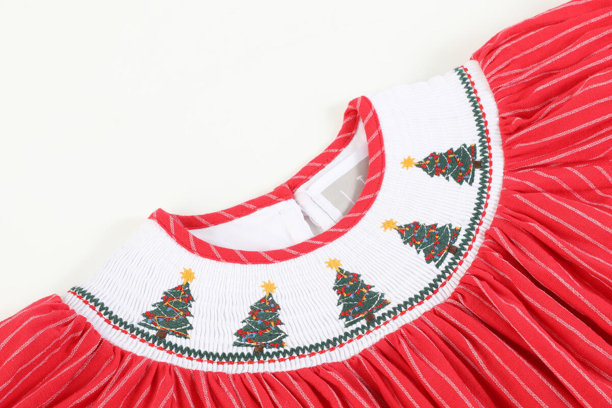 christmas tree smock dress