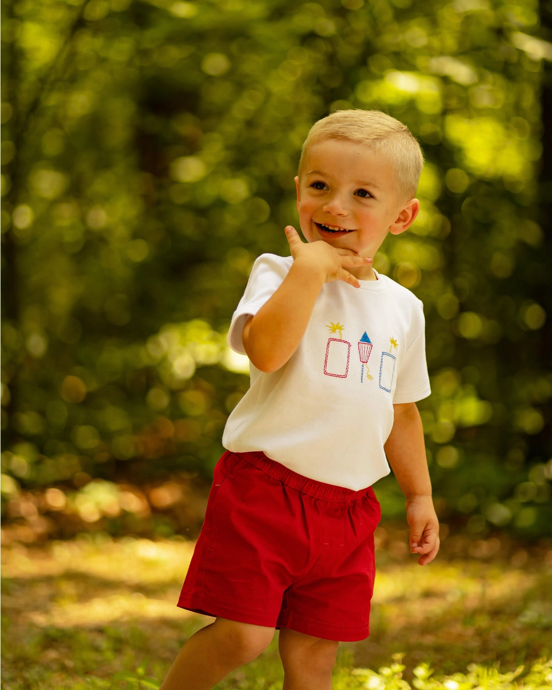 red pull on shorts