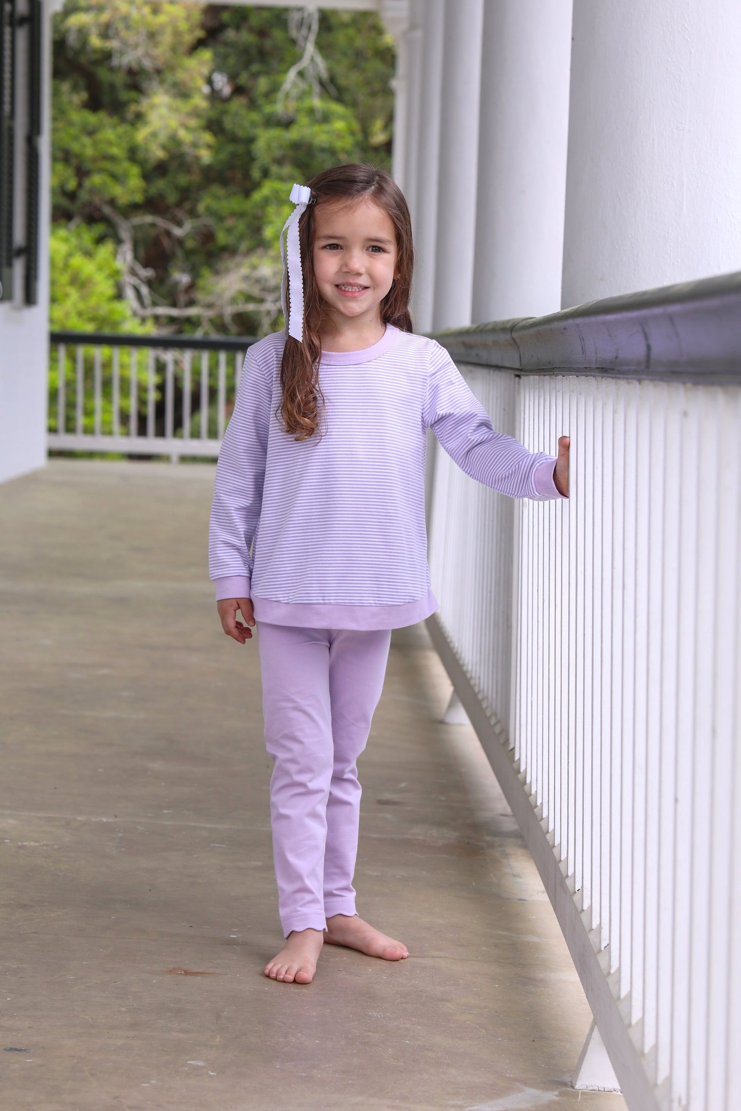 reagan long sleeve pull over- lavender