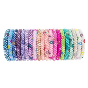 rollie bracelets for kids- flower power