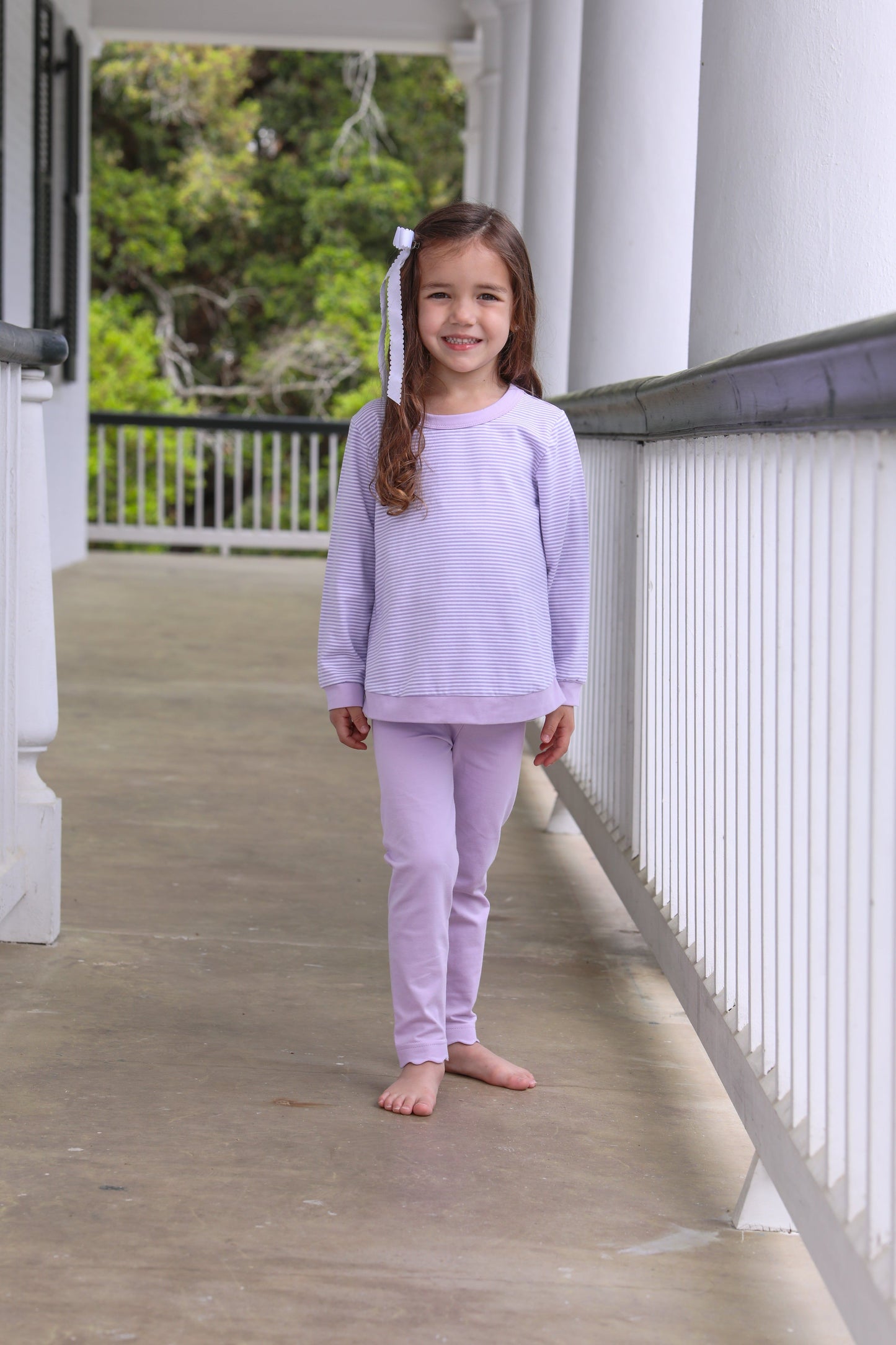 reagan long sleeve pull over- lavender