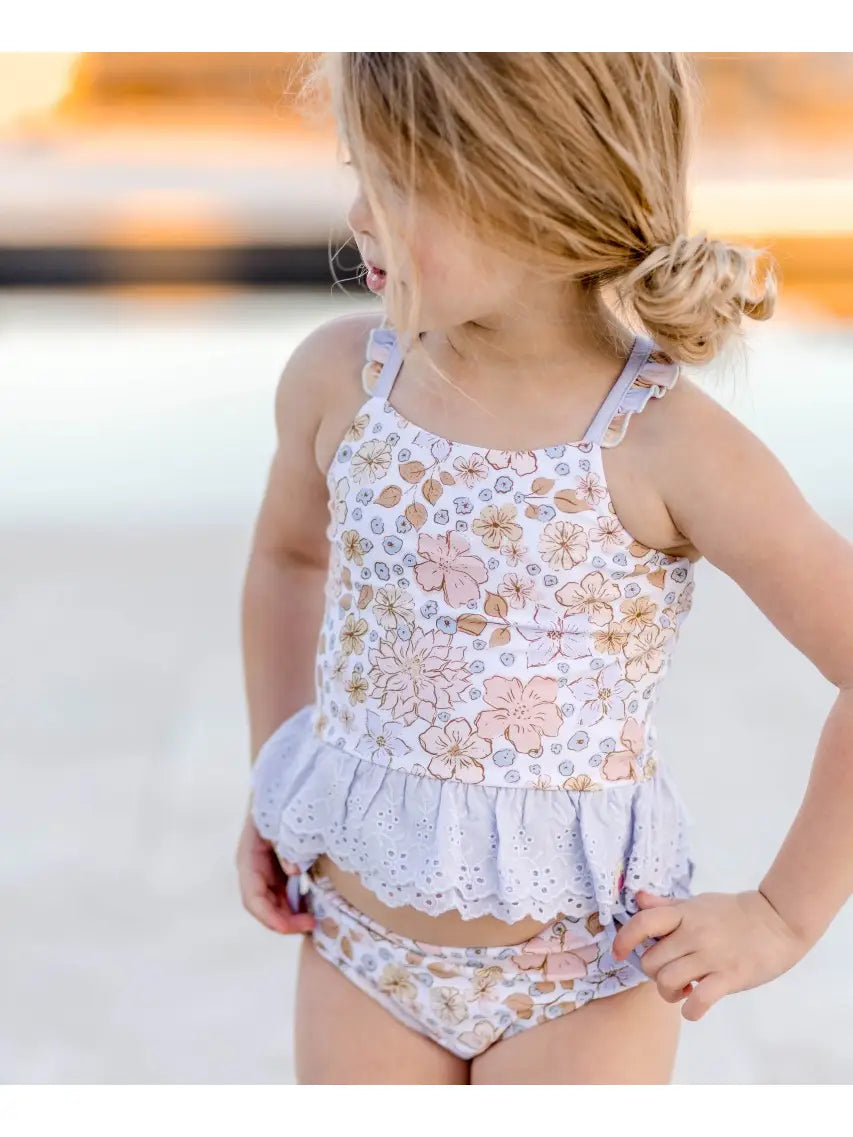 Iris bouquet tankini swimsuit
