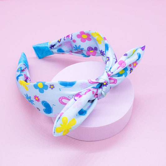 blue butterfly headband
