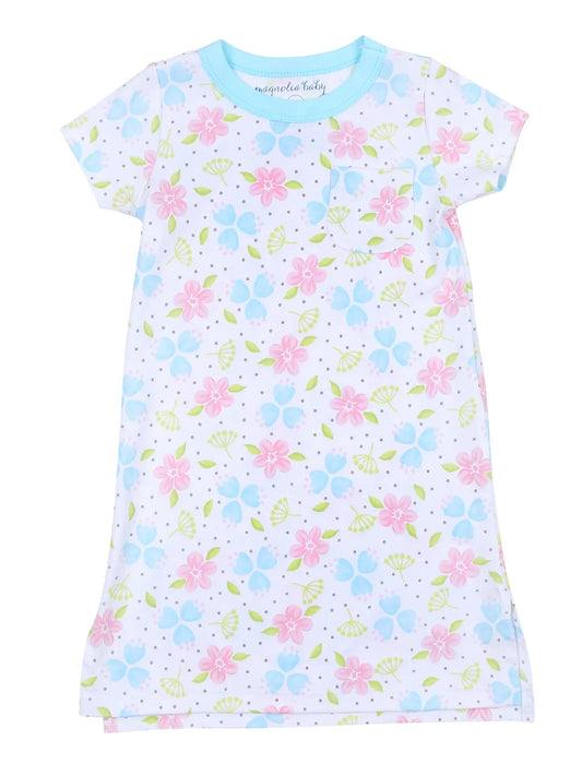 sky blue night dress
