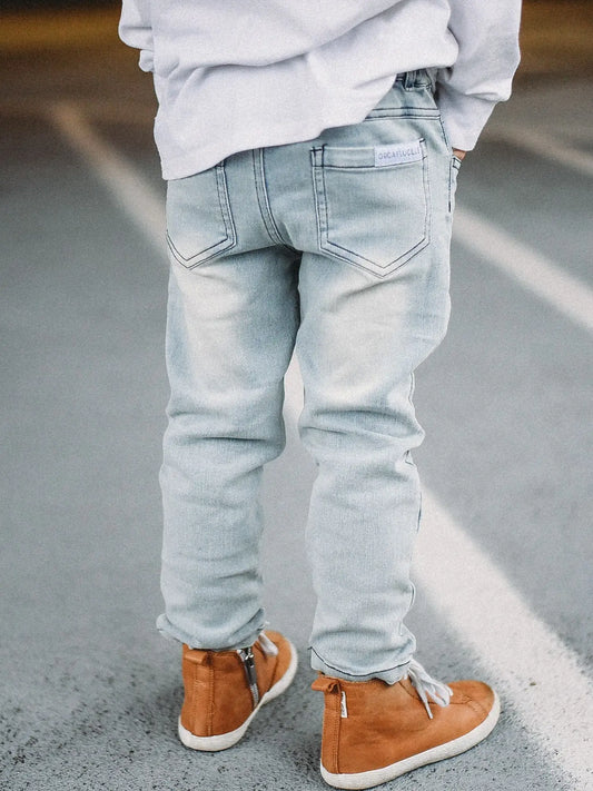 grey slate stretch denim