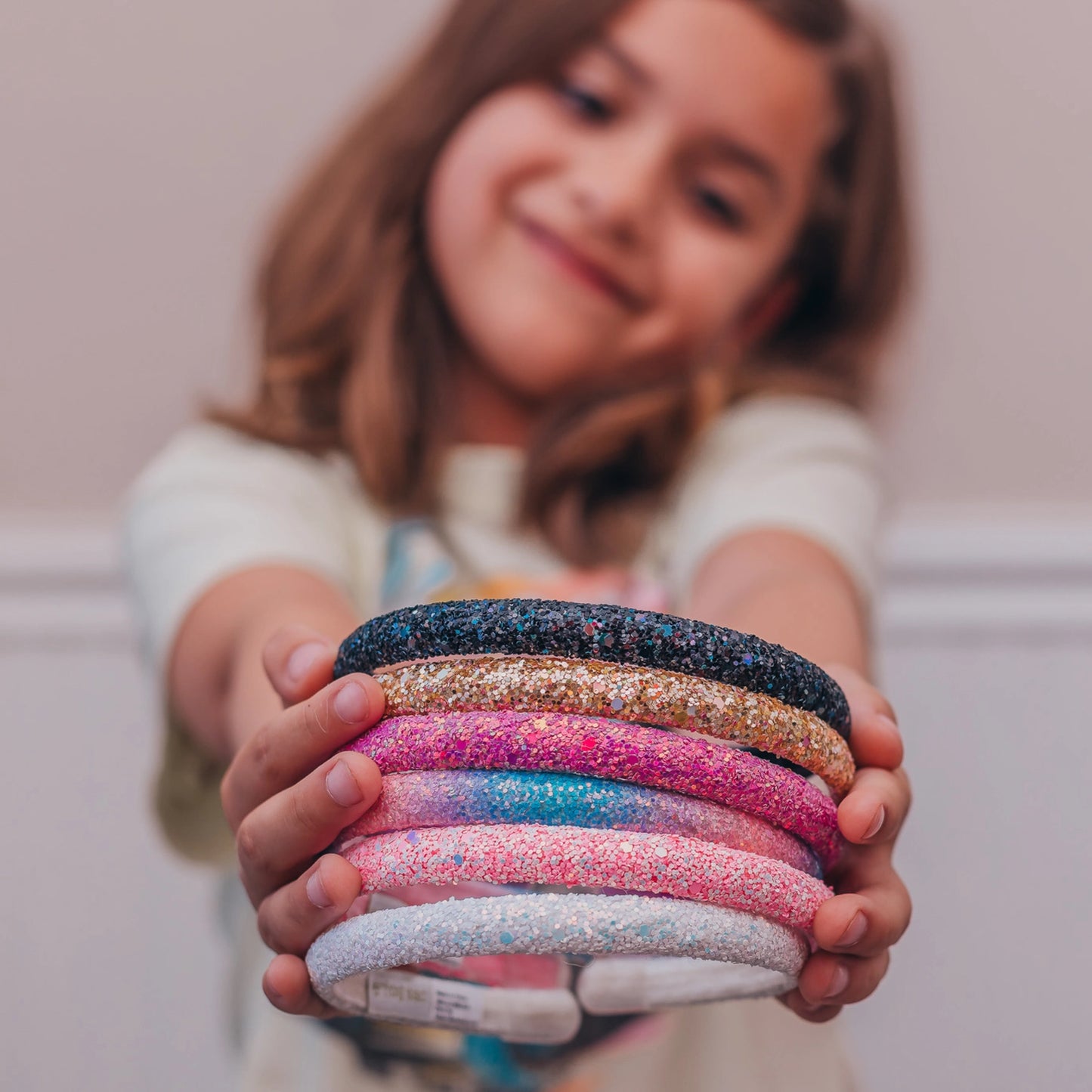 thin glitter headband