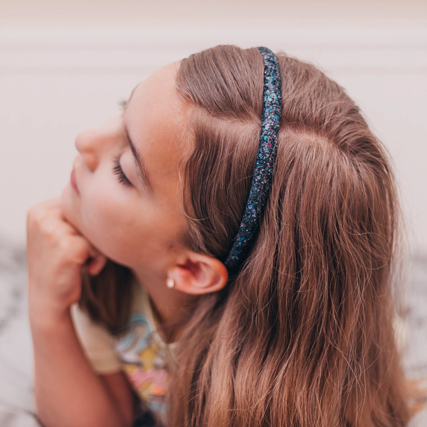 thin black headband