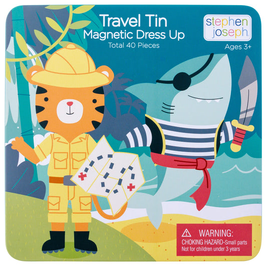 magnetic travel tin- tiger and sharks