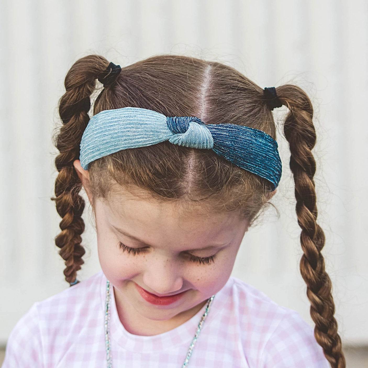 two tone blue headband