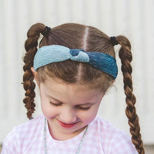 two tone blue headband