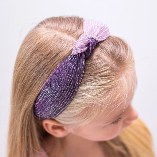 two tone purple headband